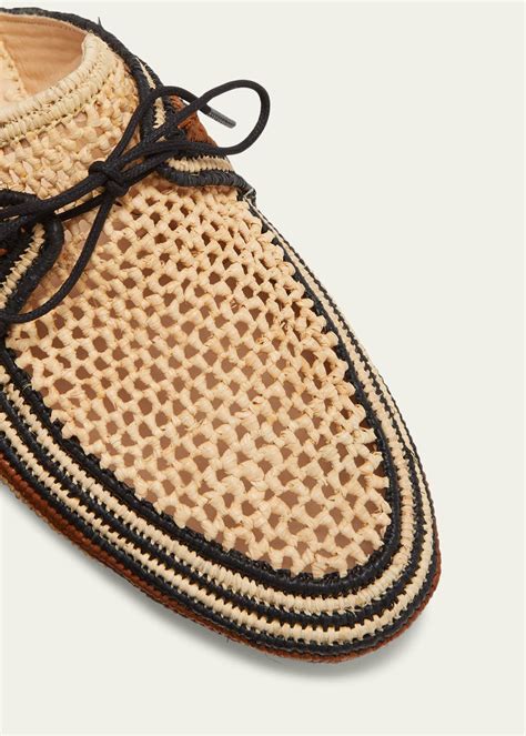 raffia slides mules